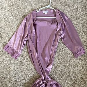 Purple Satiny Robe